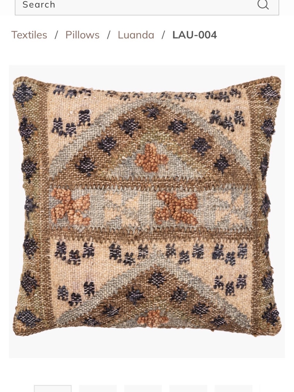Surya Woven Accent Pillow Case - Luanda